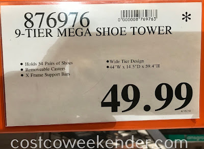 Deal for the Neatfreak 9-tier Mega Shoe Tower at Costco