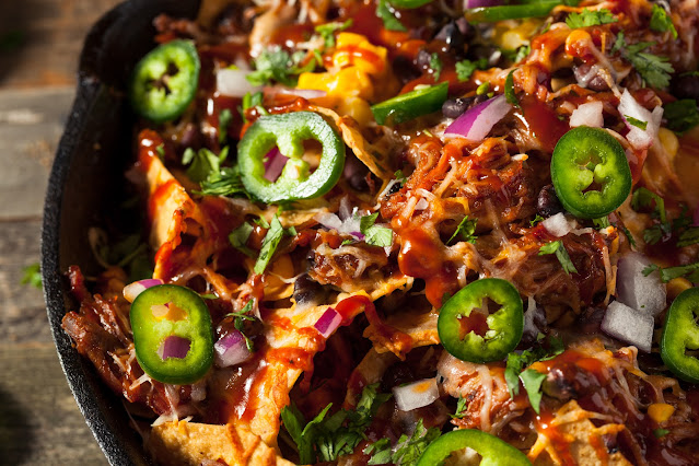 BBQ Pulled Pork Nachos for Two