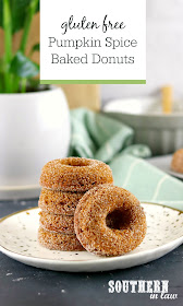 Baked Pumpkin Spice Donuts Recipe - gluten free, low fat, healthy, clean eating recipe, desserts