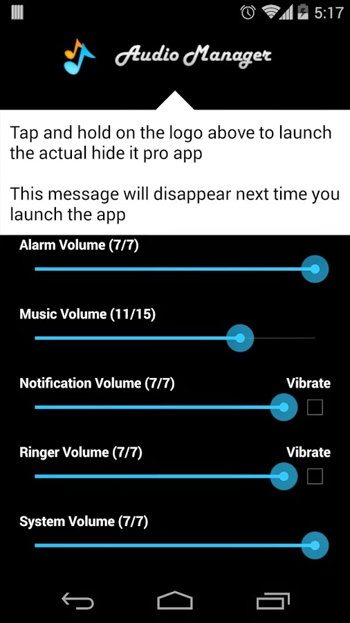 Hide it pro : Hide Your Personal Data In Android Using Audio Player