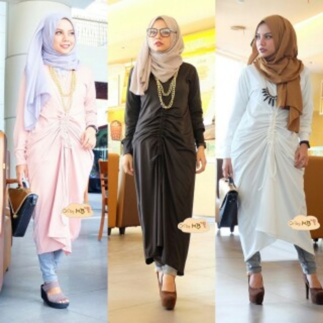 @135.000 Bianca Tunik bahan kaos adem dan tebal 