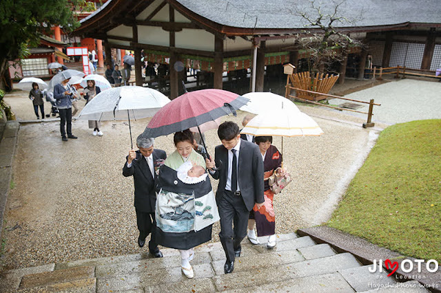 春日大社のお宮参り出張撮影