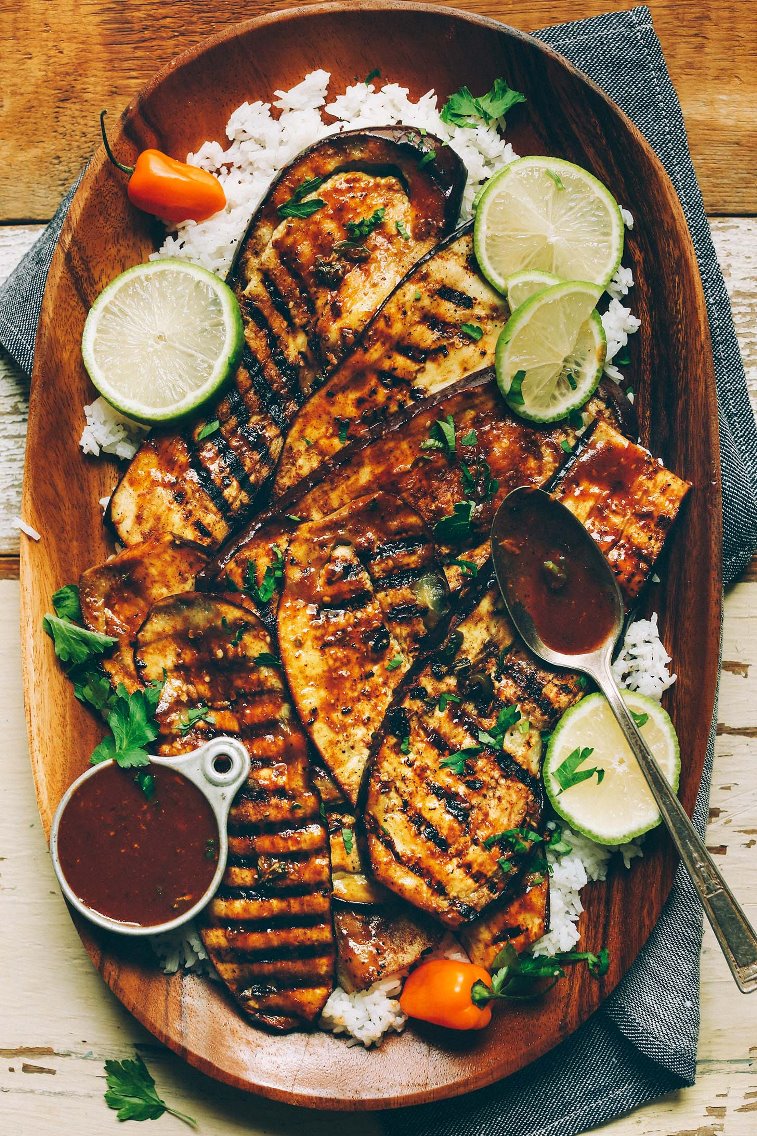 Jamaican Jerk Grilled Eggplant - Grill Recipes for Biblically Clean Meals (no pork or shellfish) | Land of Honey