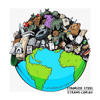 rubbish and waste taking over the whole planet