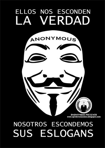 Anonymous on Negro Sobre Blanco  Anonymous  Contra Los Partidos Mayoritarios