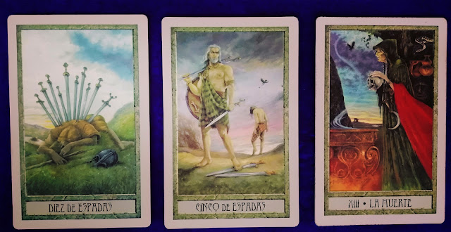 Lectura de tres cartas con el Tarot de los Druidas