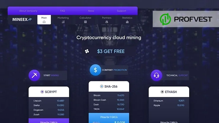 Cloud Mining Mineex обзор и отзывы HYIP-проекта