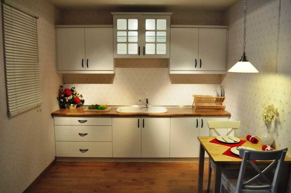 55 desain  dapur  ruang  makan  sempit jadi  satu  minimalis