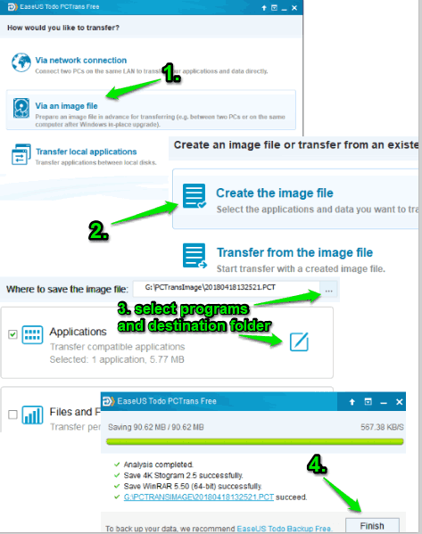 easeus-Software untuk backup program yang terinstal