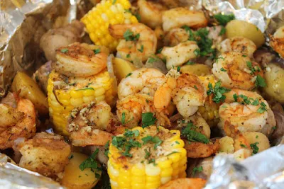 Shrimp Boil in Foil