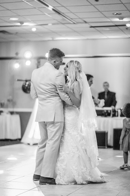 bride and groom first dance at Fern Hill Golf Course