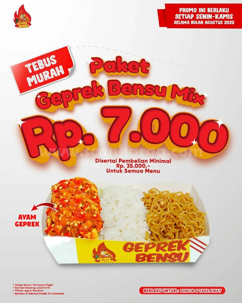 GEPREK BENSU Promo TEBUS MURAH Paket Mix hanya 7Ribu*