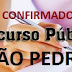 SÃO PEDRO: CONFIRMADO CONCURSO PÚBLICO!