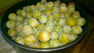 Tarte mirabelles, choco-spéculos