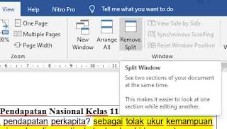 Cara Membuat Split View di MS Word