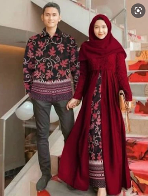 Baju gamis batik cantik terbaru