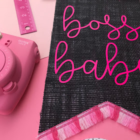Create your own Burlap Hanging Wall Banner with Cricut Maker!