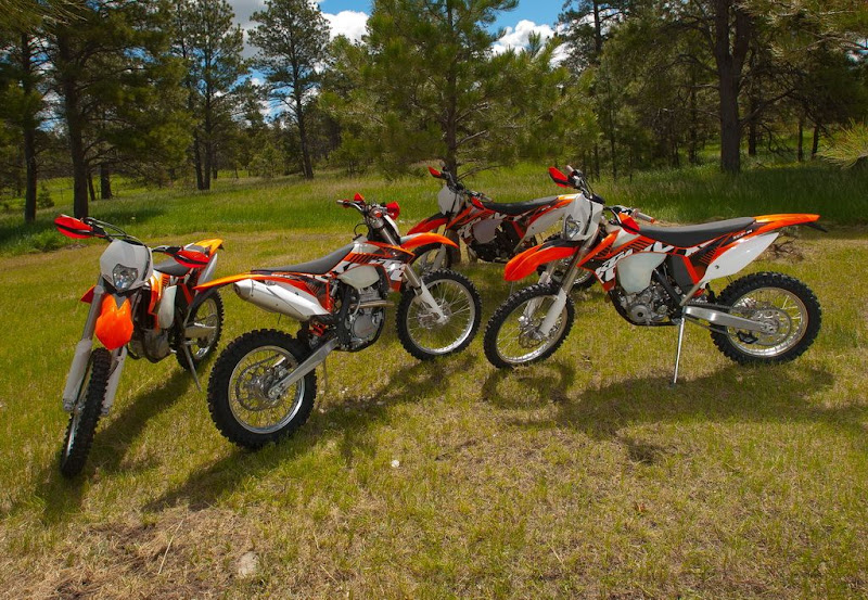 2012 KTM Enduro Line XC models