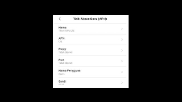 APN Tri 4G Tercepat