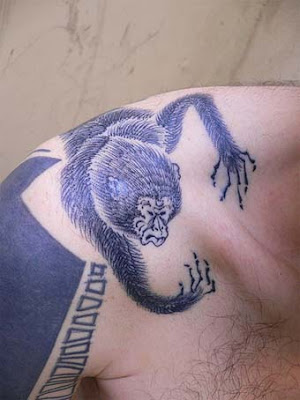 The monkey tattoo photo is courtesy of Gotch Harizanmai tattoo Studio 