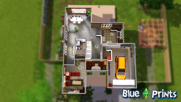 Sims 3 Modern House Floor Plans