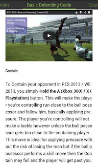 PES 2013 Skills Guide Android