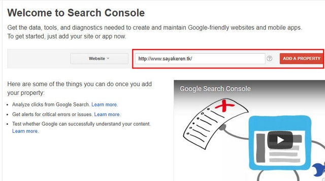  atau yang kini ini dikenal dengan Google Search Console Cara Mendaftarkan dan Verifikasi Blog ke Google Webmaster Tools