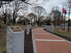 Veterans Memorial Walkway on the Franklin Town Common