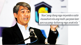 Enrollment is just around the corner and every parent can relate to the pressure of where to find enough money to get your children enrolled on time. Many will resort to availing loans from friends or financial institutions just to make sure that their beloved kids could make it for the next school year.       Ads  For George Gaquing, he always finds a solution during enrollment season by availing a multi-purpose loan from Home Development Mutual Fund commonly known as Pag-IBIG fund.  For him, it is a great help for the tuition fee of his three children.   "At least 'yon may mapagkukunan kami sa Pag-IBIG, 'yong hulog ko sa Pag-IBIG every 6 months, laging nilalaan 'yon sa enrollment ng mga anak ko," ani Gaquing.   In the Pag-IBIG multi-purpose loan, you can get an equivalent of 80 percent of your total contribution provided that a member has already completed 24 months or 2 years of contributions  As an example, if you already contributed P50,000 within the previous years you can avail 80 percent of which will amount to P40,000.   The loan is renewable and you can avail it again after six months.  You can also avail of the loan not only for tuition fee purposes but also for various use jus like what Khay Gutierrez did. She availed the loan from Pag-IBIG for recreational purposes.  Pag-IBIG Fund president at chief executive officer Acmad Moti urged the members to increase their savings rate for them to avail much bigger loans in the future. Ads      Sponsored Links    Aside from Pag-IBIG Fund, you can also avail of loans for the purpose of using it for tuition fees, emergency funds or even for travels from the Social Security System (SSS) and Government Service Insurance System (GSIS).  SSS gives P16,000 up to P32,000 salary loan. You may need to pay the loan for 1 year and settle half of your loan amount before you can avail of another loan.   GSIS has consolidated loan whereas if the member has already completed 20 months of contributions, they may already avail of a loan equivalent to their 3 months of salary amount. As years of service in the government increase, same goes with the loanable amount from GSIS. completion of 25 years of contribution will entitle the worker to loan an equivalent of his/her 14 months salary amount.