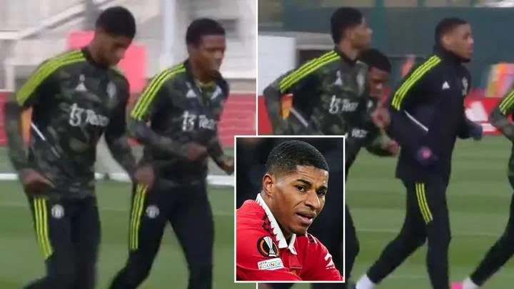 Marcus Rashford returns to training for Manchester United ahead of Europa League clash with Sevilla