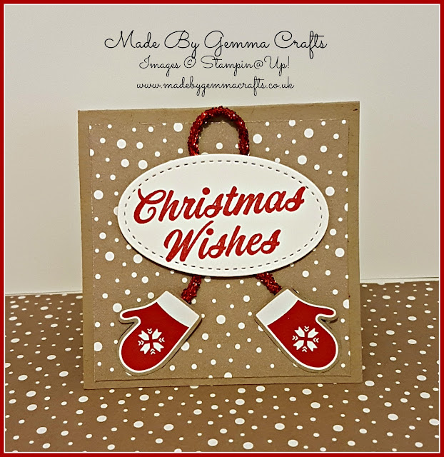 Stampin'Up! christmas wishes pop up 