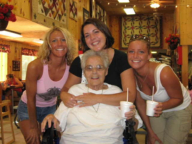 Lois Gertsch with grandkids