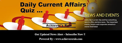 Daily Current Affairs MCQ-18th June 2017