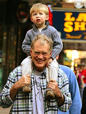 David Letterman with his son Harry