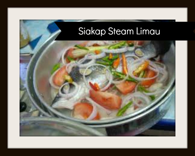 Steam Siakap with Lime - Koleksi Resepi Atkins Lynn Mohd