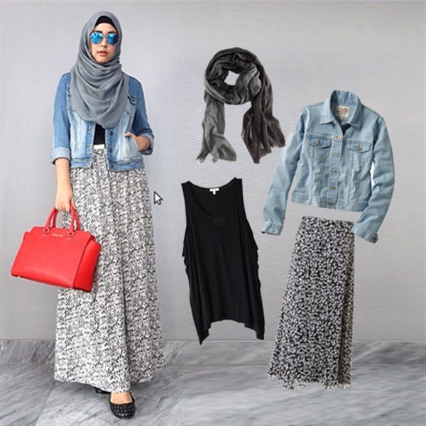 Trend Model Rok Panjang Untuk Hijab Terbaru 2017/2018