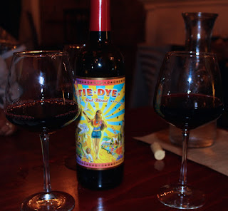 Tie Dye Red Blend served at Bella Vino Wine Bar and Tapas in St. Charles, MO