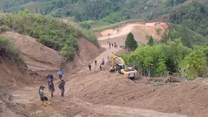 Pekerjaan Fisik TMMD ke 104 Kodim 0417/Kerinci Hari Ke 16