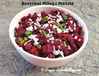 Beetroot milagu masala porial