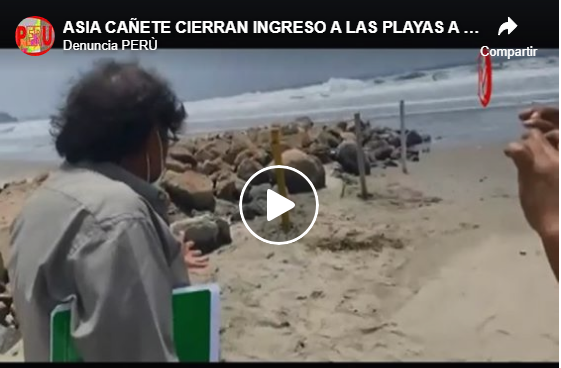 ASIA CAÑETE CIERRAN INGRESO A LAS PLAYAS A VISTA Y PACIENCIA DE SUS AUTORIDADES 