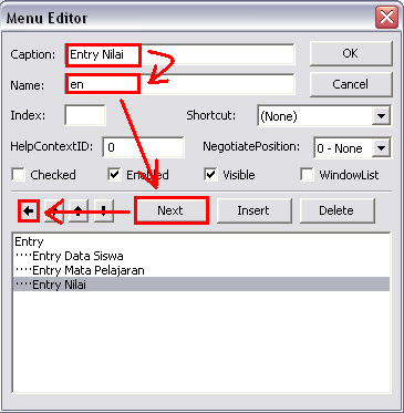 Cara Membuat Program Menu Utama Dengan Menu Editor Pada Visual Basic 6.0