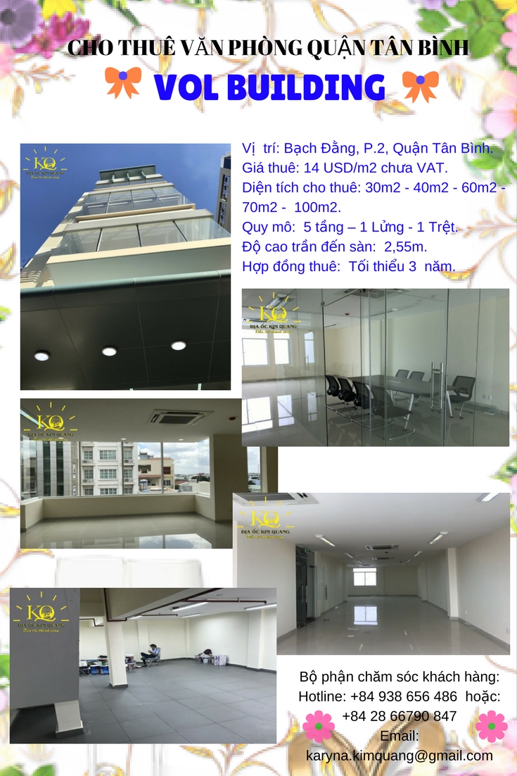 Cho thuê văn phòng quận Tân Bình Vol Building