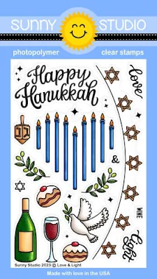 Sunny Studio Stamps: Introducing Love & Light Hanukkah 4x6 Clear Photopolymer Stamp Set