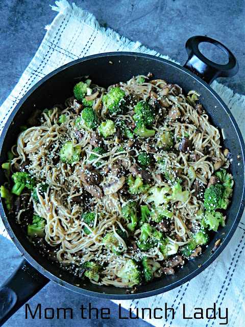 Broccoli Beef Ramen Stir Fry