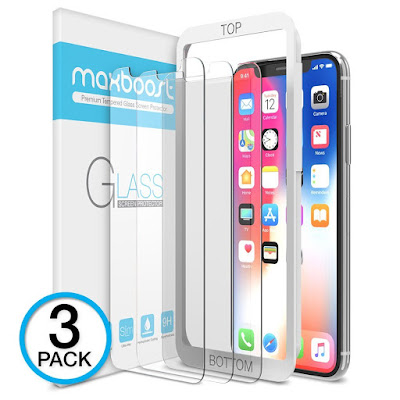 Maxboost iPhone X Tempered Glass Screen Protectors