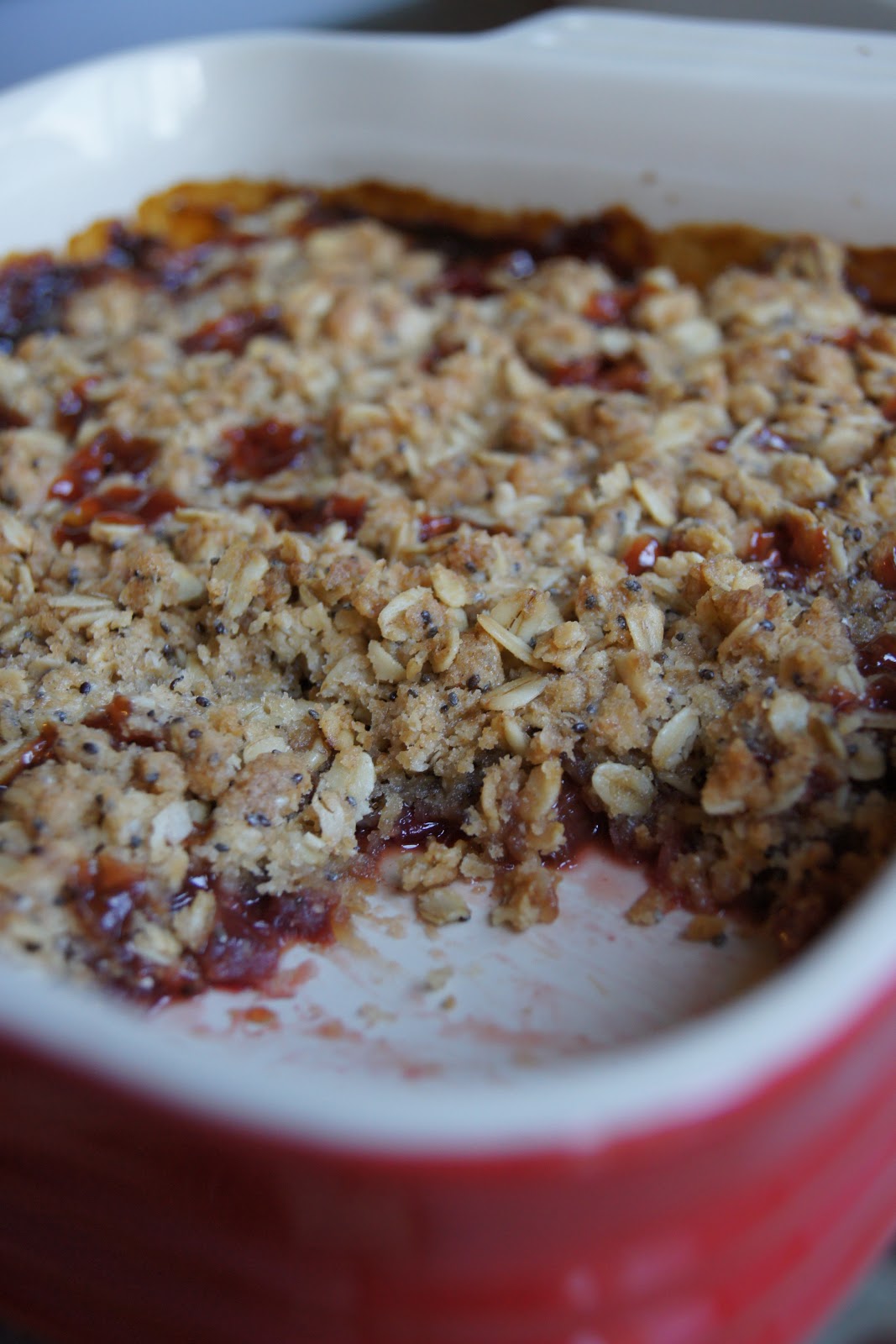 Healthy and Gourmet Rhubarb Oatmeal Crisp