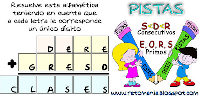 Alfamética, Criptoaritmética, Problemas criptoaritméticos, De regreso a Clases, Desafíos matemáticos, Juego de Letras