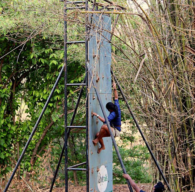 rock or wall climbing at resort