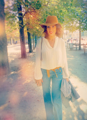 blog mode jean blouse bash chapeau