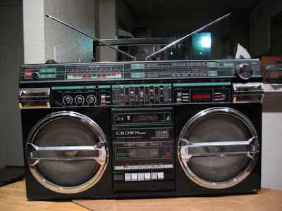 old school boombox